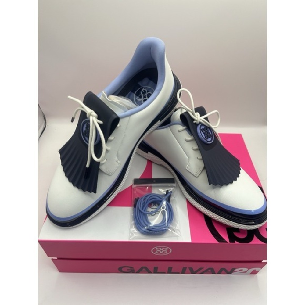 G/FORE Women's Gallivan2R TUXEDO STRIPE Kiltie Golf Shoes - Size 9 GLF000108 G4